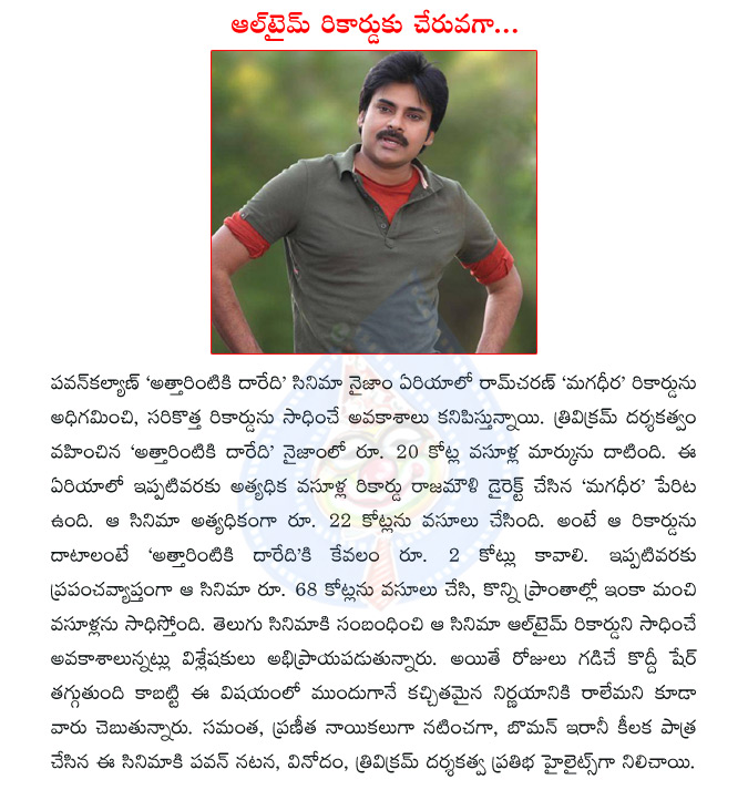 pawan kalyan,attarintiki daaredi,pawan kalyan attarintiki daredi,ram charan,magadheera,trivikram,ss rajamouli,attarintiki daredi records,samantha  pawan kalyan, attarintiki daaredi, pawan kalyan attarintiki daredi, ram charan, magadheera, trivikram, ss rajamouli, attarintiki daredi records, samantha